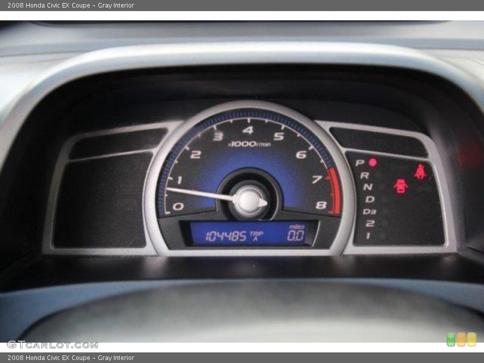 Gray Interior Gauges for the 2008 Honda Civic EX Coupe #100562036