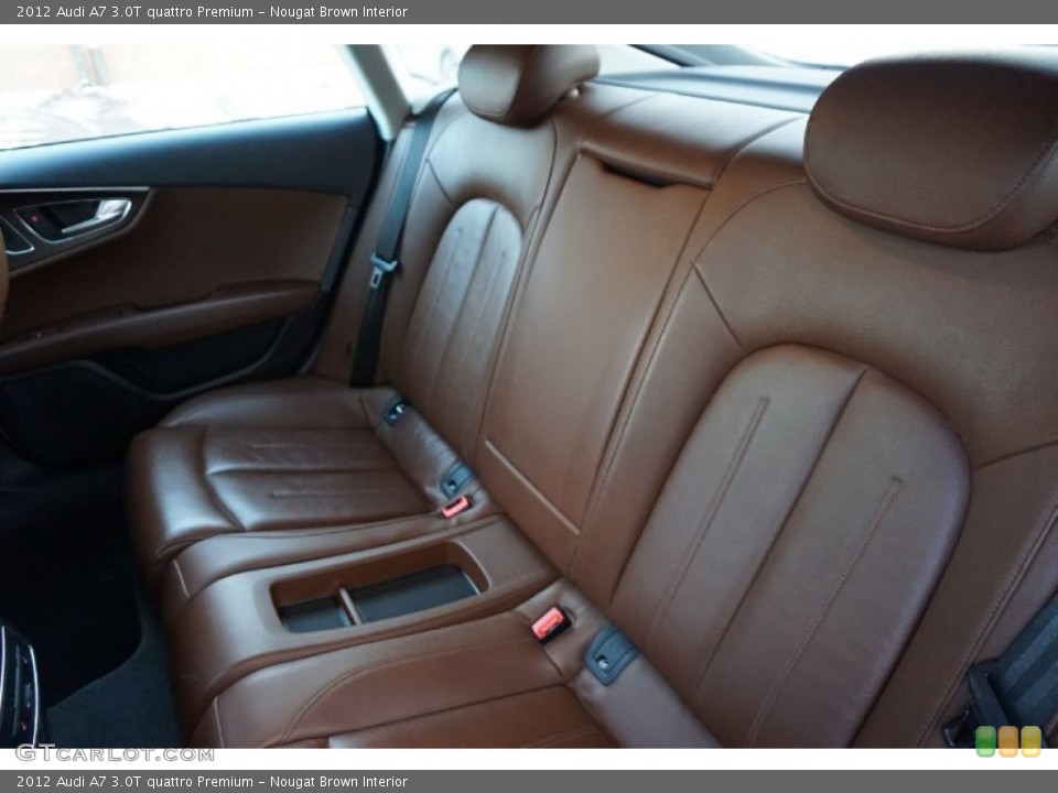 Nougat Brown Interior Rear Seat for the 2012 Audi A7 3.0T quattro Premium #100562069