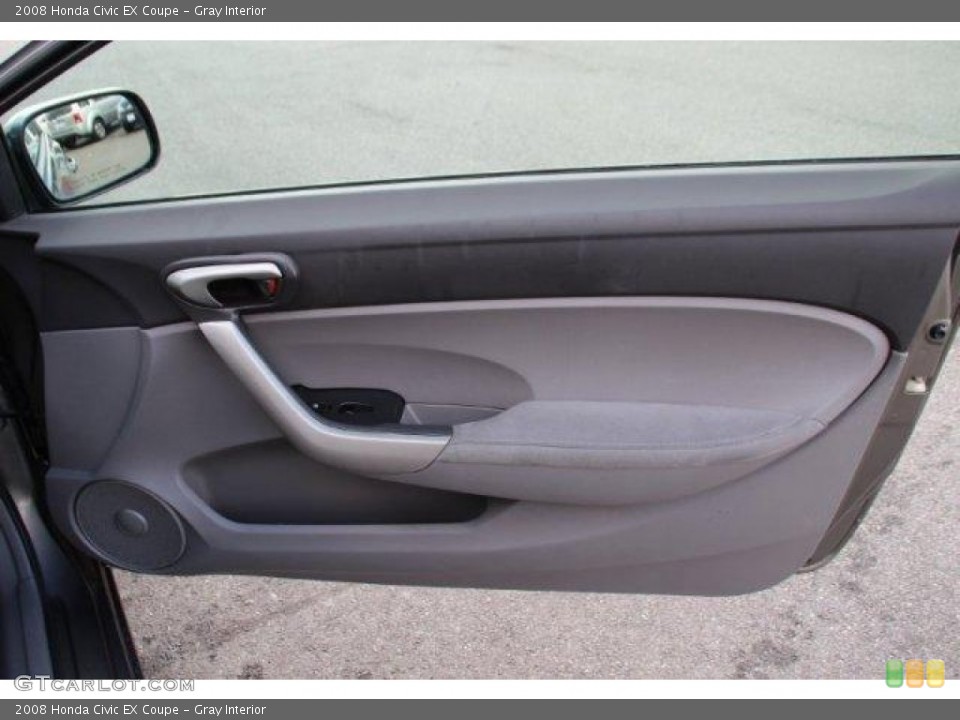 Gray Interior Door Panel for the 2008 Honda Civic EX Coupe #100562096