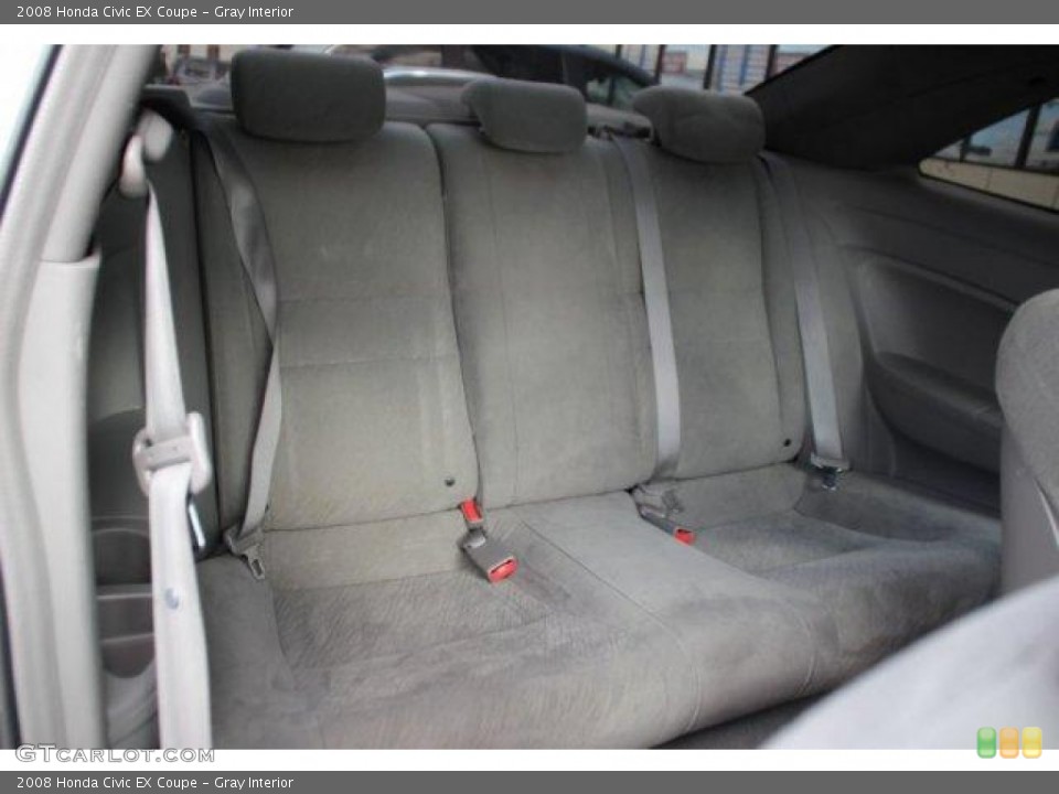Gray Interior Rear Seat for the 2008 Honda Civic EX Coupe #100562114