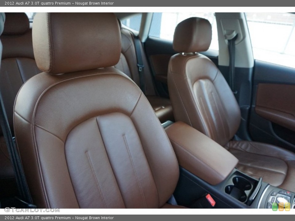 Nougat Brown Interior Front Seat for the 2012 Audi A7 3.0T quattro Premium #100562162