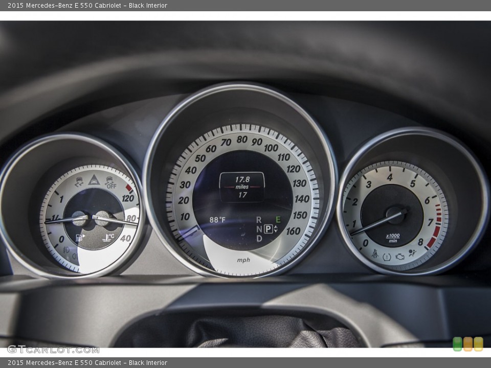 Black Interior Gauges for the 2015 Mercedes-Benz E 550 Cabriolet #100568258