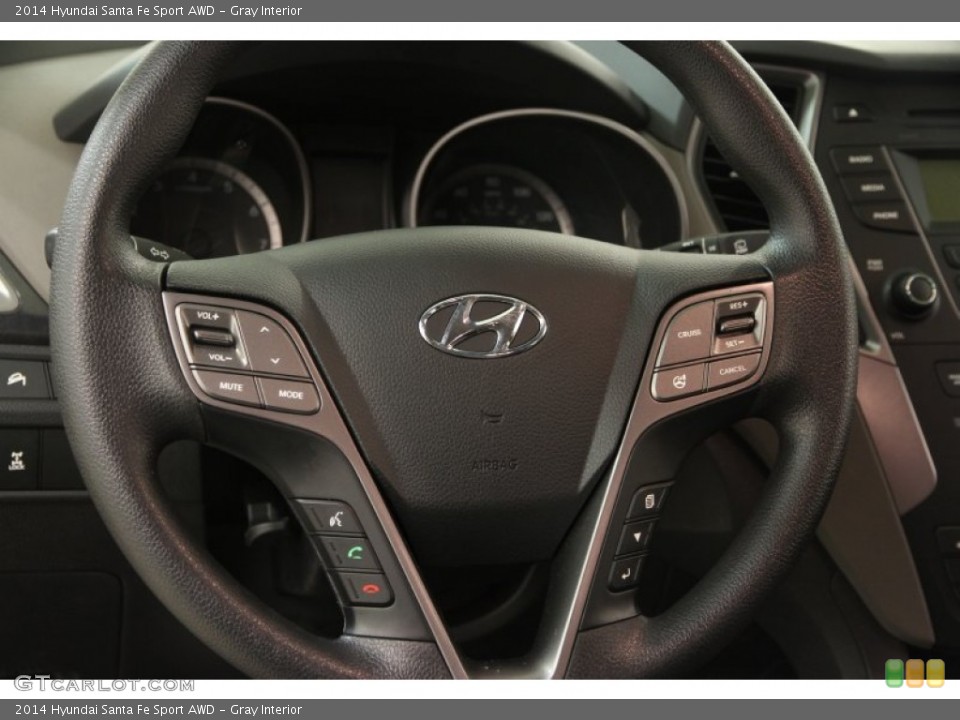 Gray Interior Steering Wheel for the 2014 Hyundai Santa Fe Sport AWD #100570832