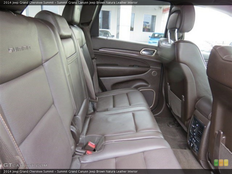 Summit Grand Canyon Jeep Brown Natura Leather Interior Rear Seat for the 2014 Jeep Grand Cherokee Summit #100572920