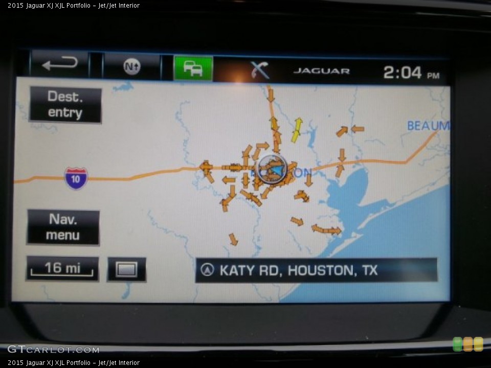 Jet/Jet Interior Navigation for the 2015 Jaguar XJ XJL Portfolio #100586672