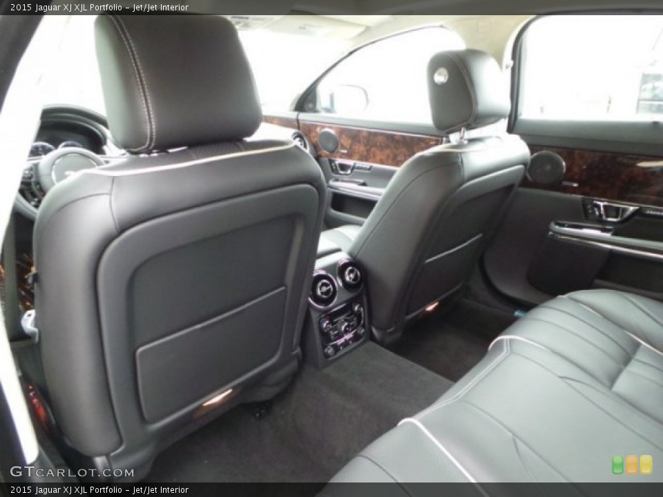 Jet/Jet Interior Rear Seat for the 2015 Jaguar XJ XJL Portfolio #100586777