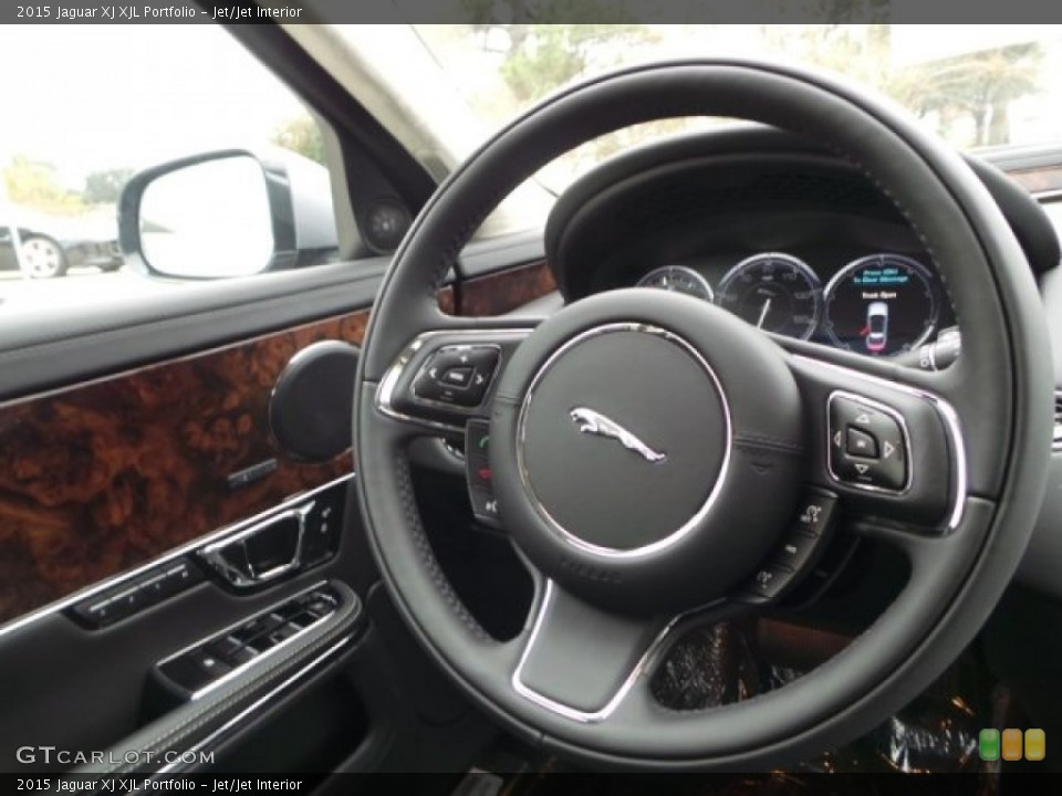 Jet/Jet Interior Steering Wheel for the 2015 Jaguar XJ XJL Portfolio #100586863