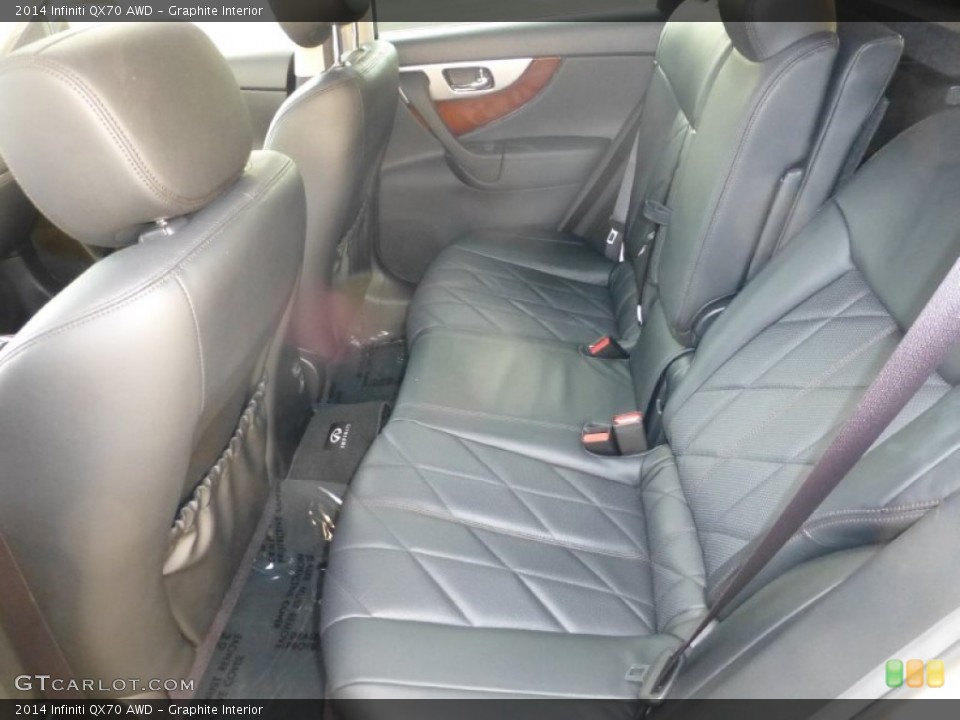 Graphite Interior Rear Seat for the 2014 Infiniti QX70 AWD #100587581