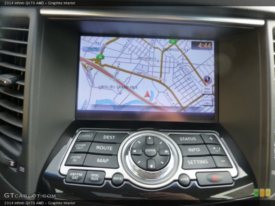 Graphite Interior Navigation for the 2014 Infiniti QX70 AWD #100587605