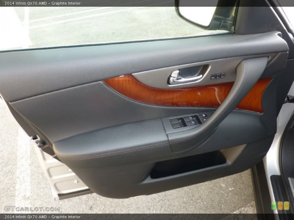 Graphite Interior Door Panel for the 2014 Infiniti QX70 AWD #100587854