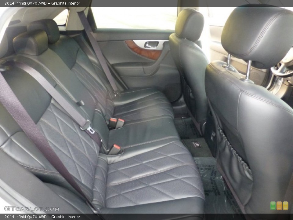 Graphite Interior Rear Seat for the 2014 Infiniti QX70 AWD #100587929