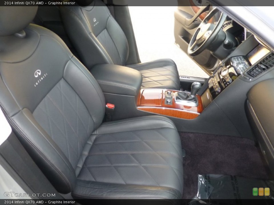 Graphite Interior Front Seat for the 2014 Infiniti QX70 AWD #100587968