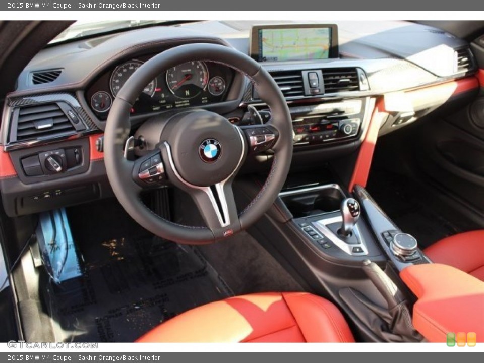 Sakhir Orange/Black Interior Prime Interior for the 2015 BMW M4 Coupe #100589978
