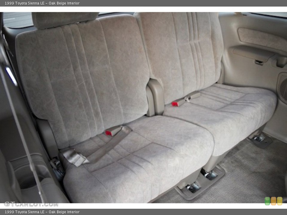 Oak Beige Interior Rear Seat for the 1999 Toyota Sienna LE #100596017