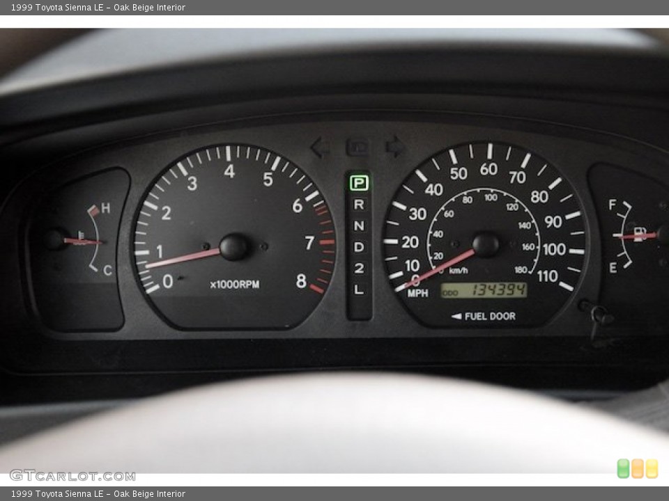 Oak Beige Interior Gauges for the 1999 Toyota Sienna LE #100596119