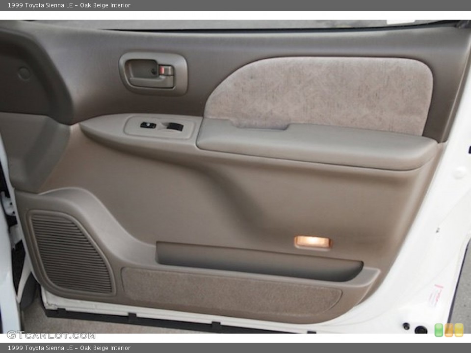 Oak Beige Interior Door Panel for the 1999 Toyota Sienna LE #100596161