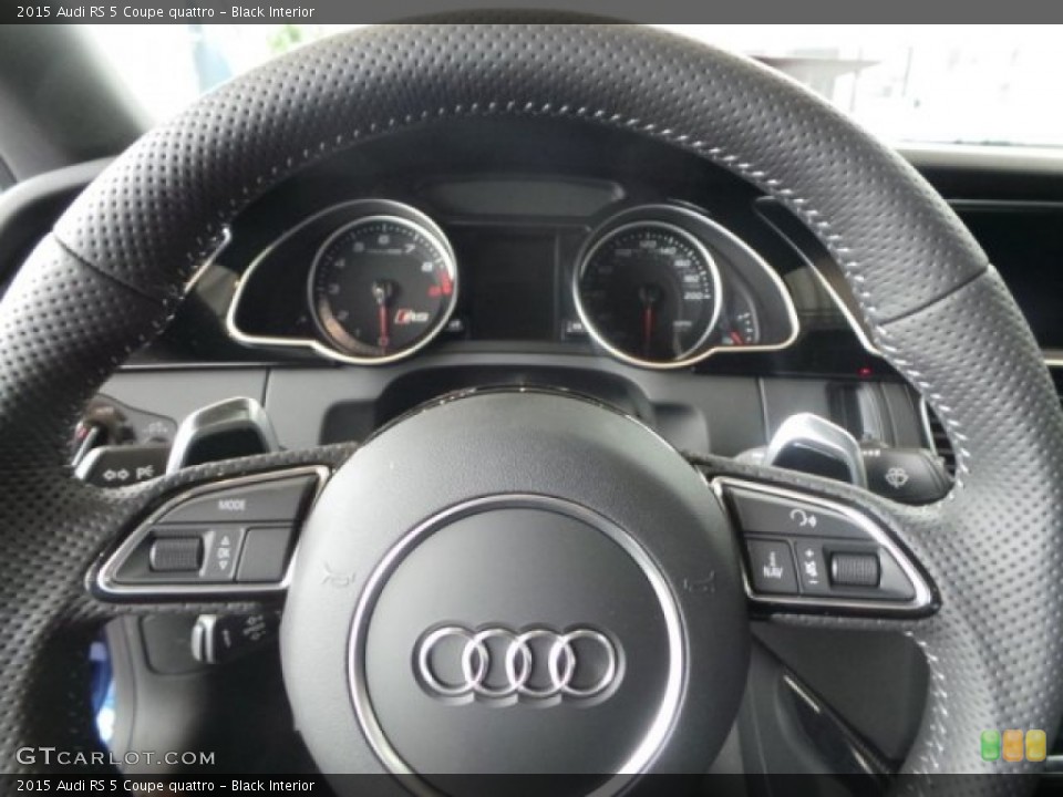 Black Interior Steering Wheel for the 2015 Audi RS 5 Coupe quattro #100597961