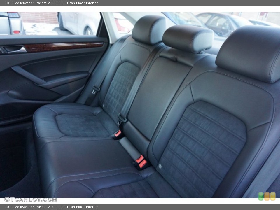 Titan Black Interior Rear Seat for the 2012 Volkswagen Passat 2.5L SEL #100610375