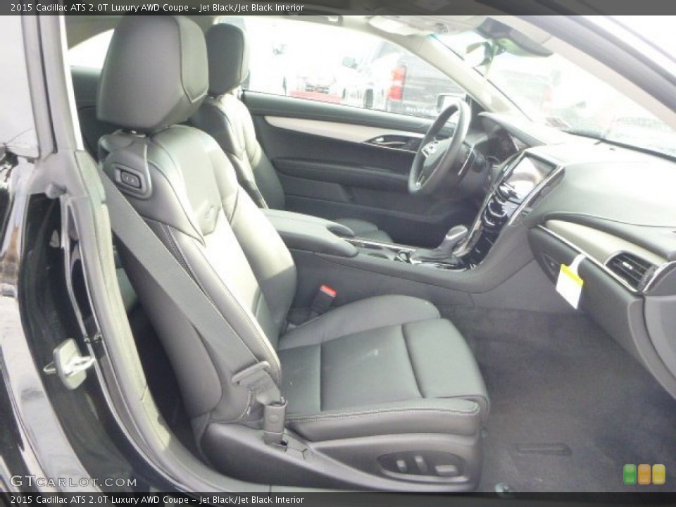 Jet Black/Jet Black Interior Front Seat for the 2015 Cadillac ATS 2.0T Luxury AWD Coupe #100616533