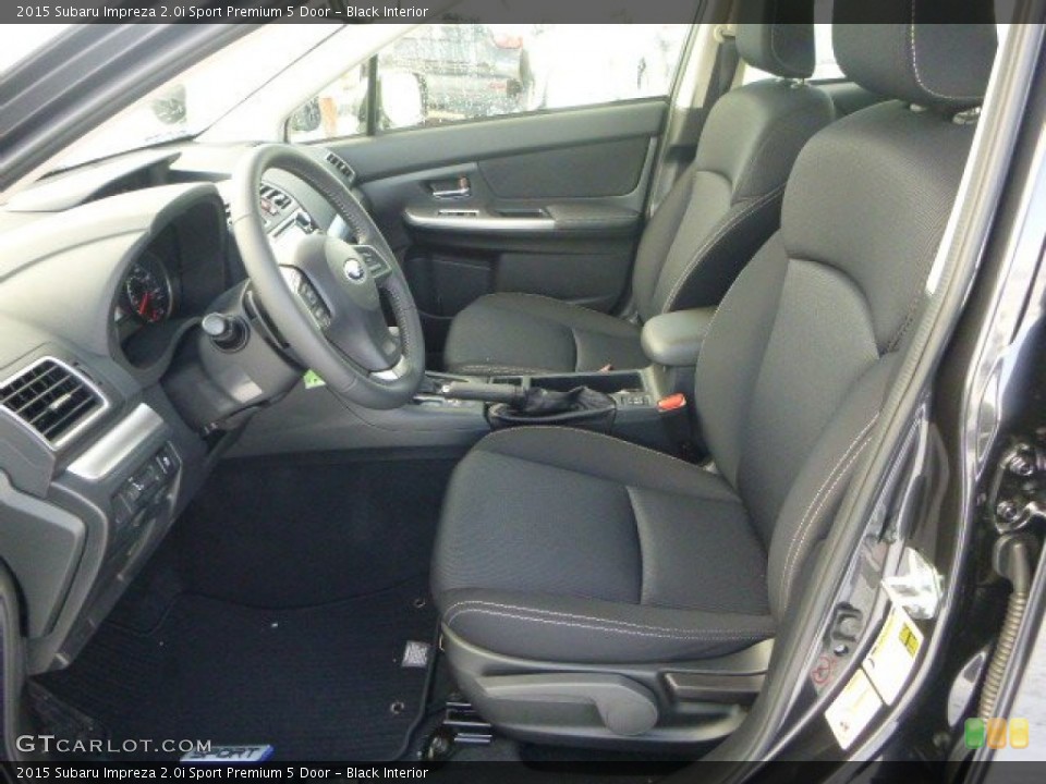 Black Interior Front Seat for the 2015 Subaru Impreza 2.0i Sport Premium 5 Door #100616835