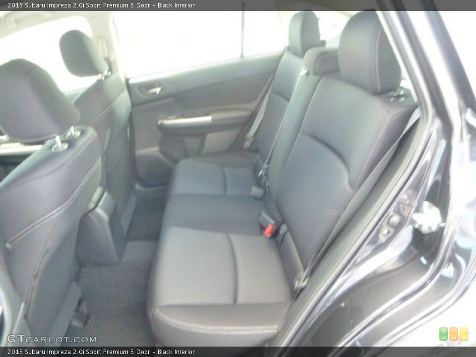 Black Interior Rear Seat for the 2015 Subaru Impreza 2.0i Sport Premium 5 Door #100617042