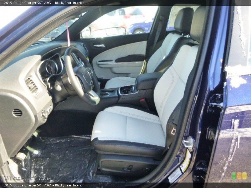 Black/Pearl Interior Front Seat for the 2015 Dodge Charger SXT AWD #100617802