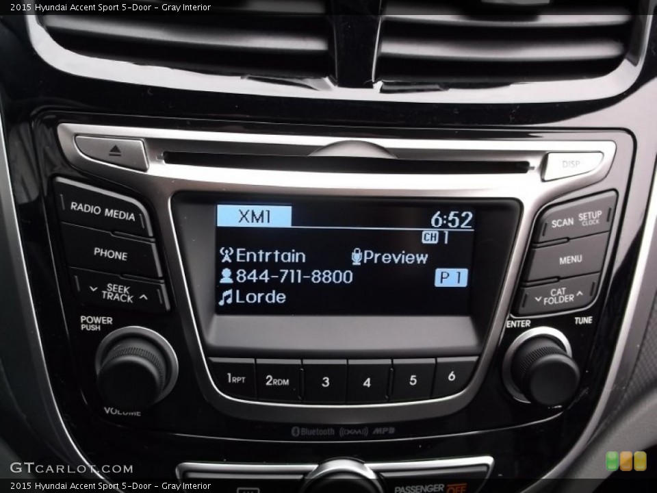 Gray Interior Audio System for the 2015 Hyundai Accent Sport 5-Door #100626487