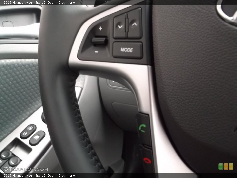 Gray Interior Controls for the 2015 Hyundai Accent Sport 5-Door #100626525
