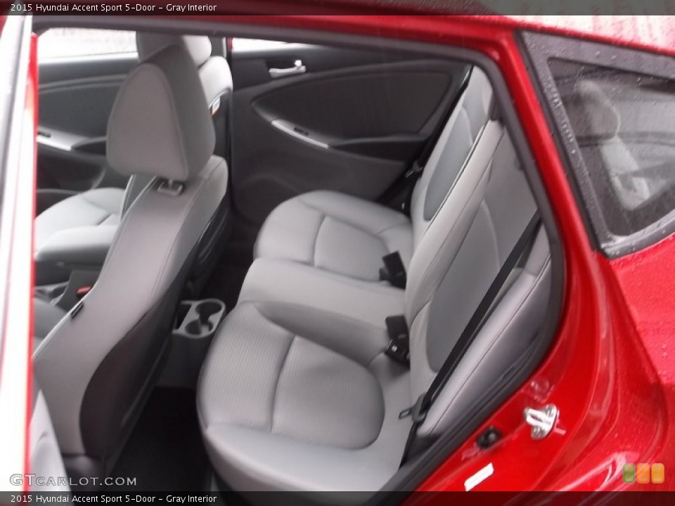 Gray Interior Rear Seat for the 2015 Hyundai Accent Sport 5-Door #100626547