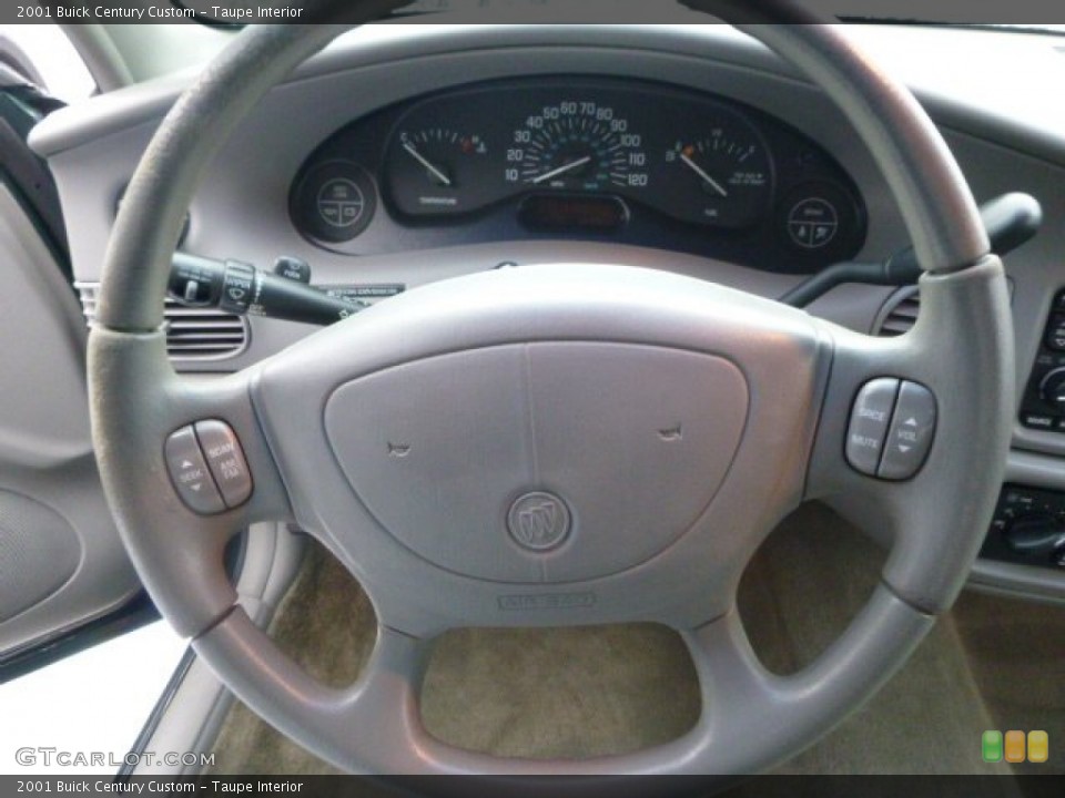 Taupe Interior Steering Wheel for the 2001 Buick Century Custom #100630819