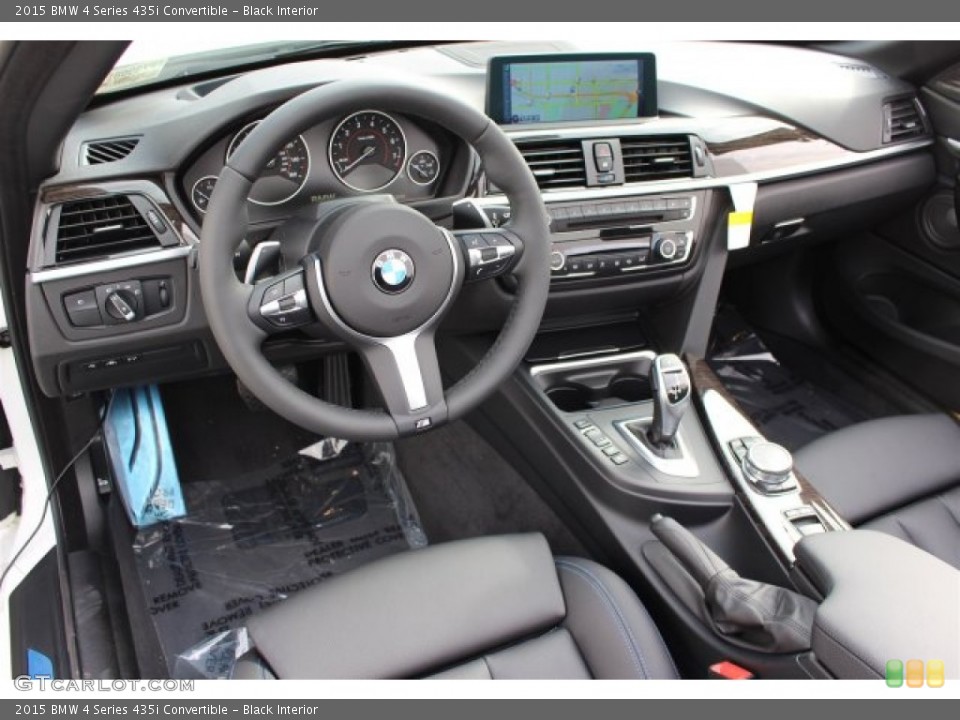 Black Interior Photo for the 2015 BMW 4 Series 435i Convertible #100632181