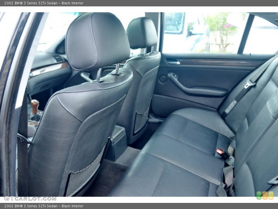 Black Interior Rear Seat for the 2002 BMW 3 Series 325i Sedan #100633807