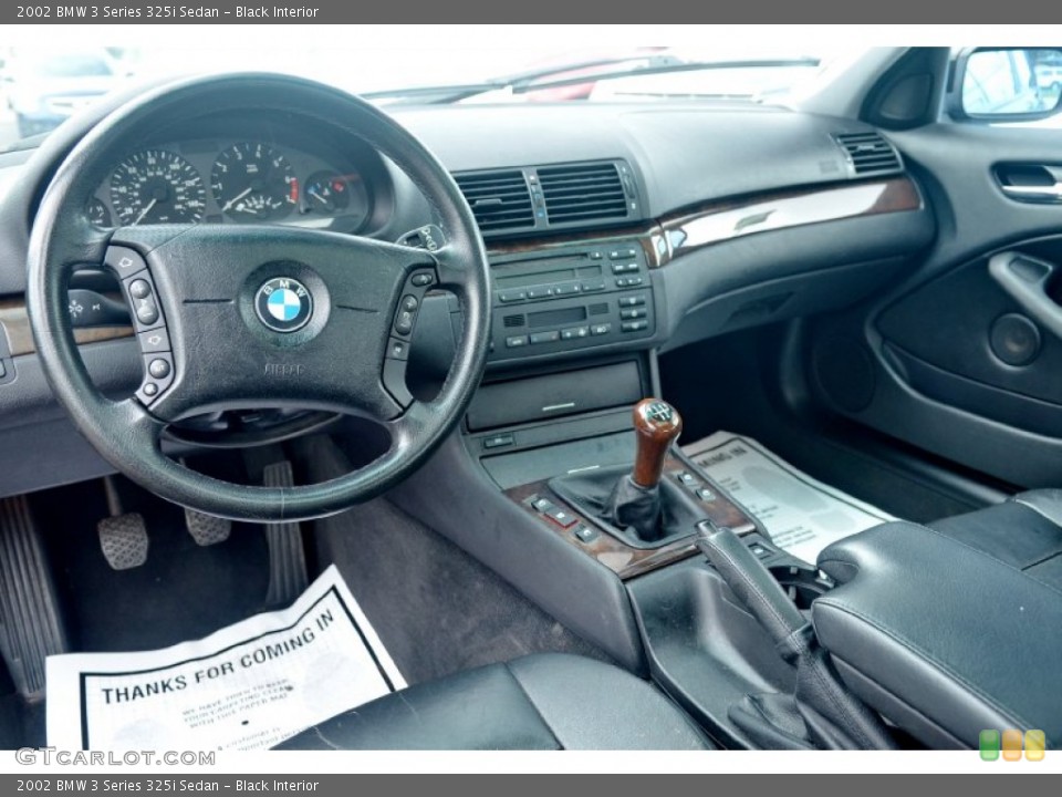 Black Interior Photo for the 2002 BMW 3 Series 325i Sedan #100633823