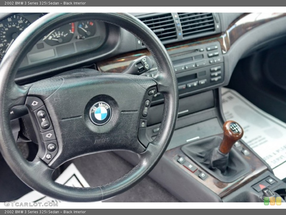 Black Interior Steering Wheel for the 2002 BMW 3 Series 325i Sedan #100633900