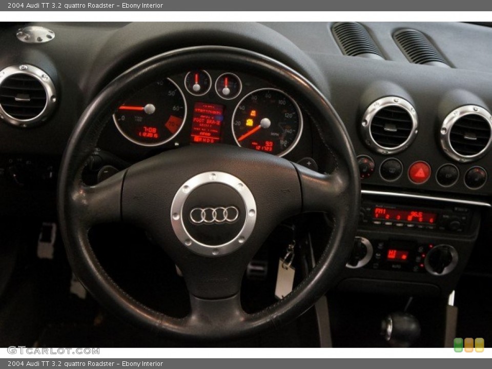 Ebony Interior Steering Wheel for the 2004 Audi TT 3.2 quattro Roadster #100635958