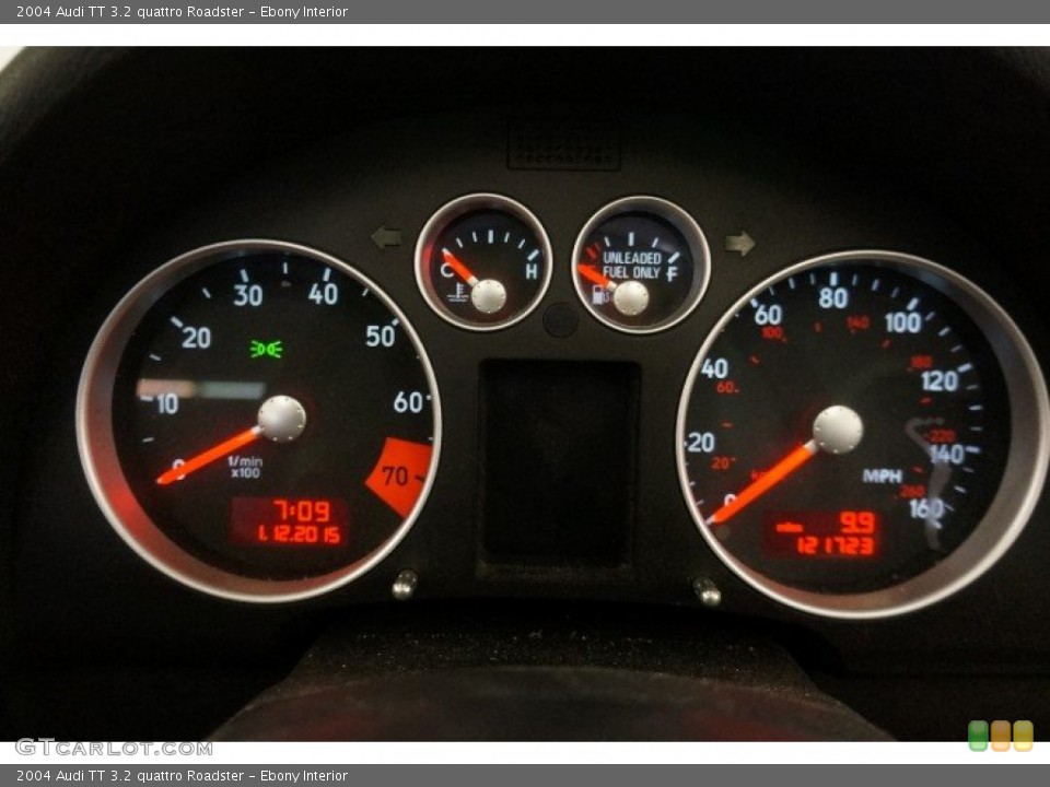Ebony Interior Gauges for the 2004 Audi TT 3.2 quattro Roadster #100635991
