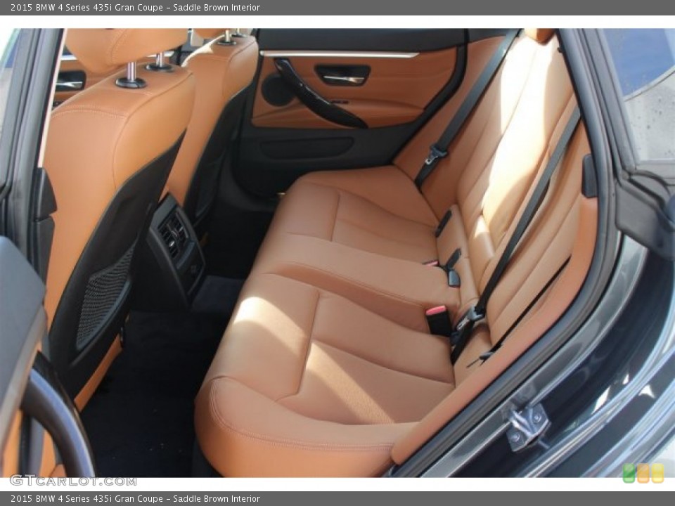 Saddle Brown Interior Rear Seat for the 2015 BMW 4 Series 435i Gran Coupe #100639892