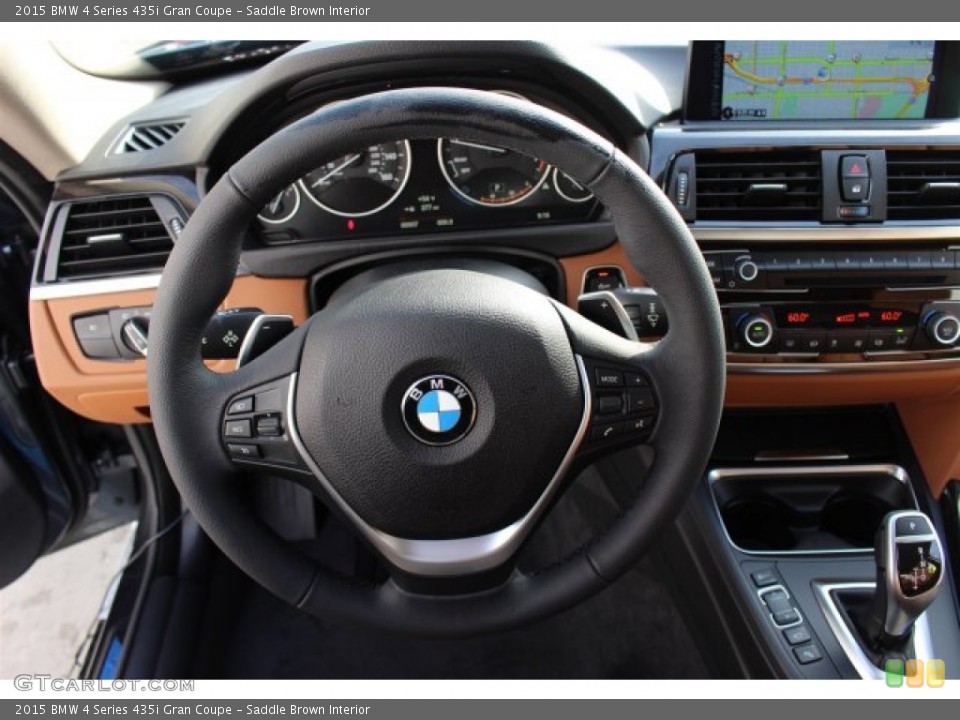 Saddle Brown Interior Steering Wheel for the 2015 BMW 4 Series 435i Gran Coupe #100639982