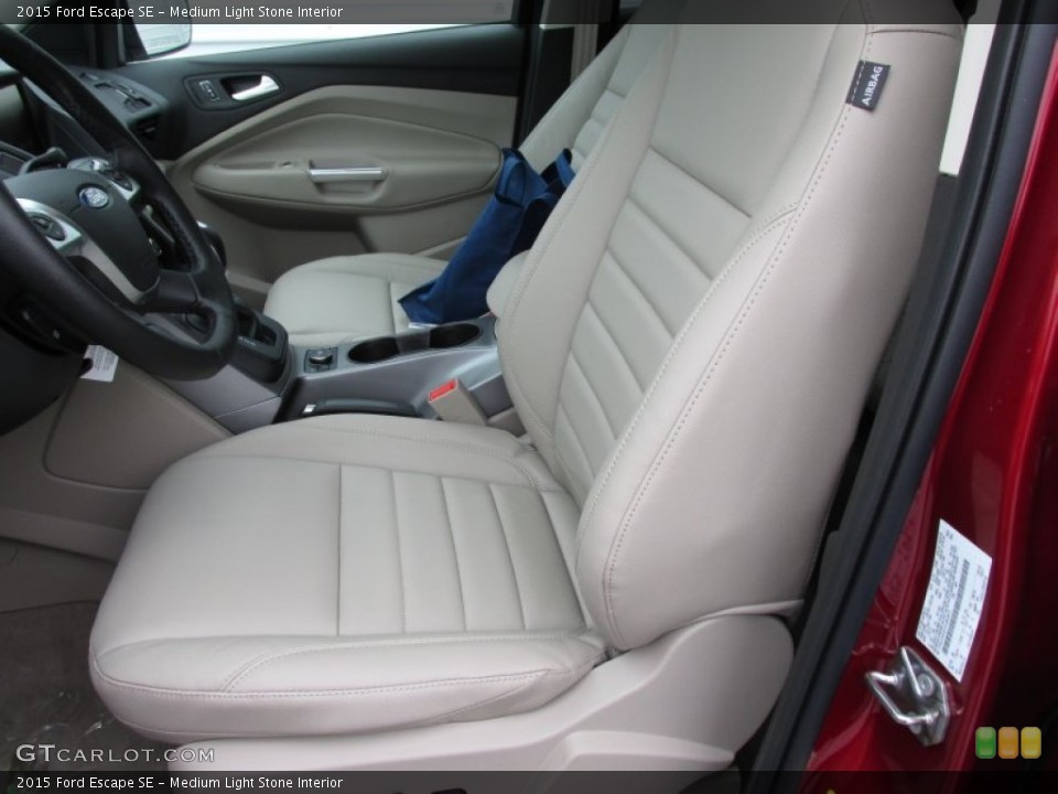 Medium Light Stone Interior Front Seat for the 2015 Ford Escape SE #100646150