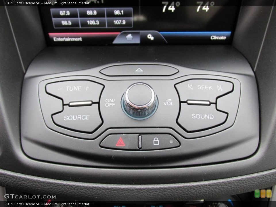 Medium Light Stone Interior Controls for the 2015 Ford Escape SE #100646255