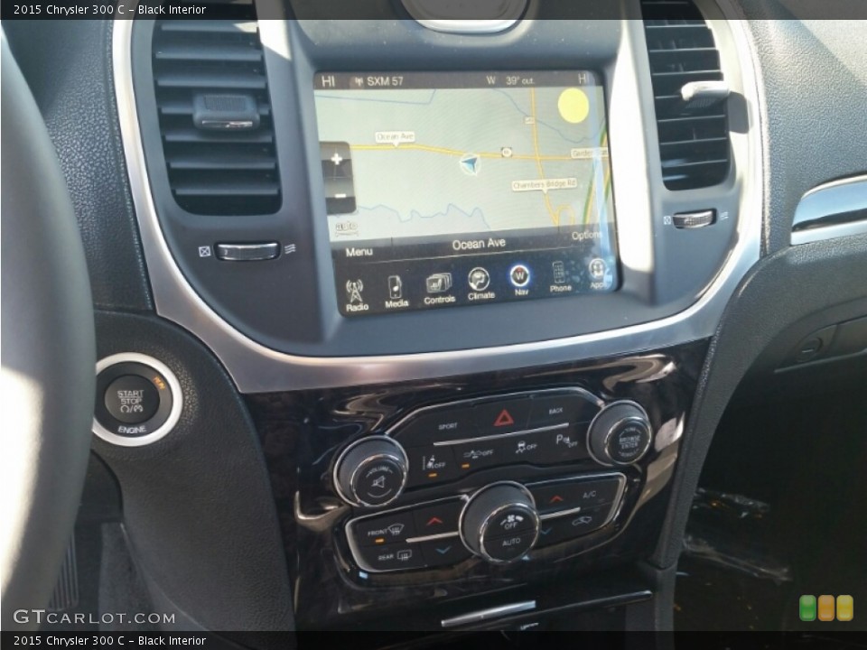 Black Interior Controls for the 2015 Chrysler 300 C #100646792