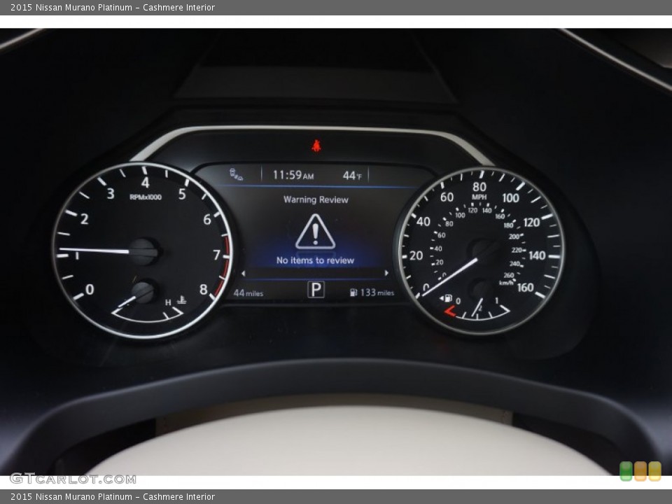 Cashmere Interior Gauges for the 2015 Nissan Murano Platinum #100651670