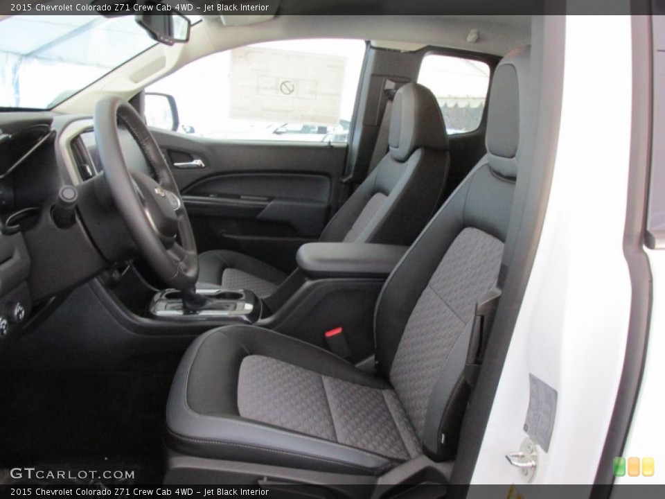 Jet Black Interior Front Seat for the 2015 Chevrolet Colorado Z71 Crew Cab 4WD #100651829