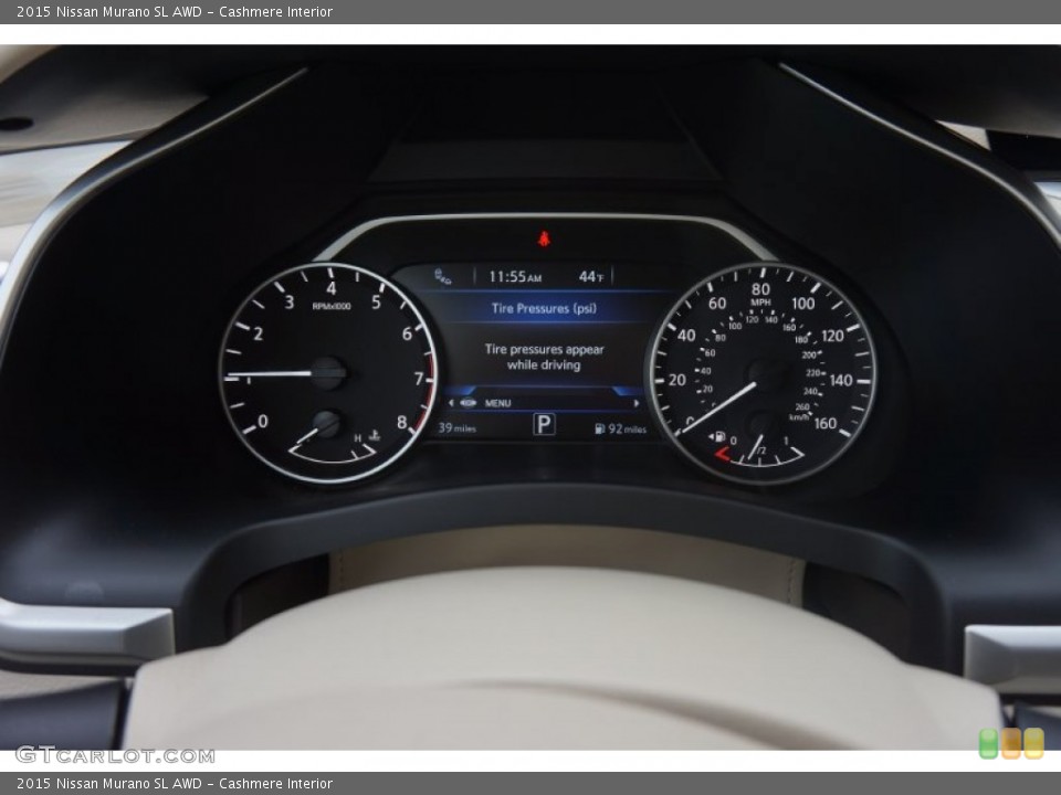 Cashmere Interior Gauges for the 2015 Nissan Murano SL AWD #100653227