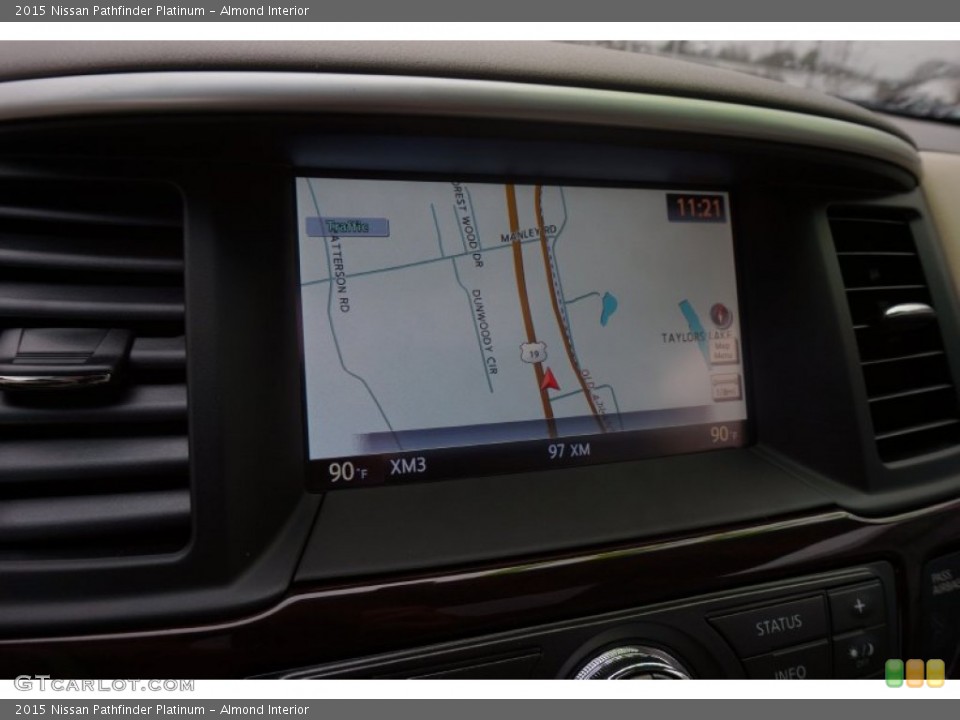 Almond Interior Navigation for the 2015 Nissan Pathfinder Platinum #100655894