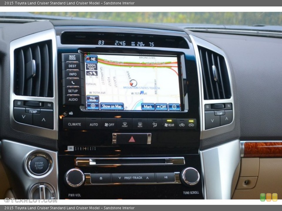 Sandstone Interior Navigation for the 2015 Toyota Land Cruiser  #100657265