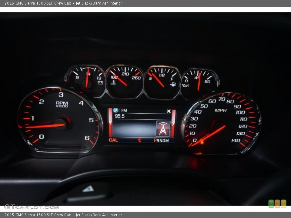 Jet Black/Dark Ash Interior Gauges for the 2015 GMC Sierra 1500 SLT Crew Cab #100660505