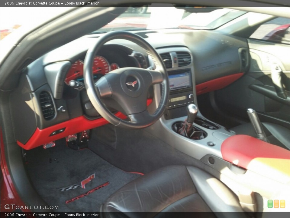 Ebony Black Interior Photo for the 2006 Chevrolet Corvette Coupe #100660964