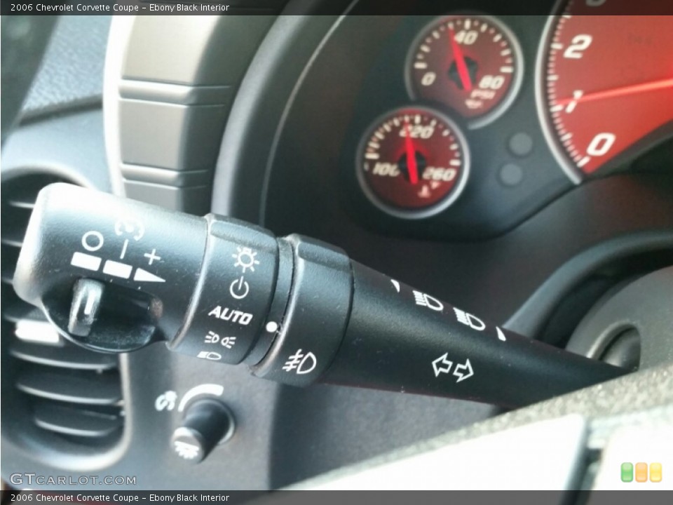 Ebony Black Interior Controls for the 2006 Chevrolet Corvette Coupe #100661195