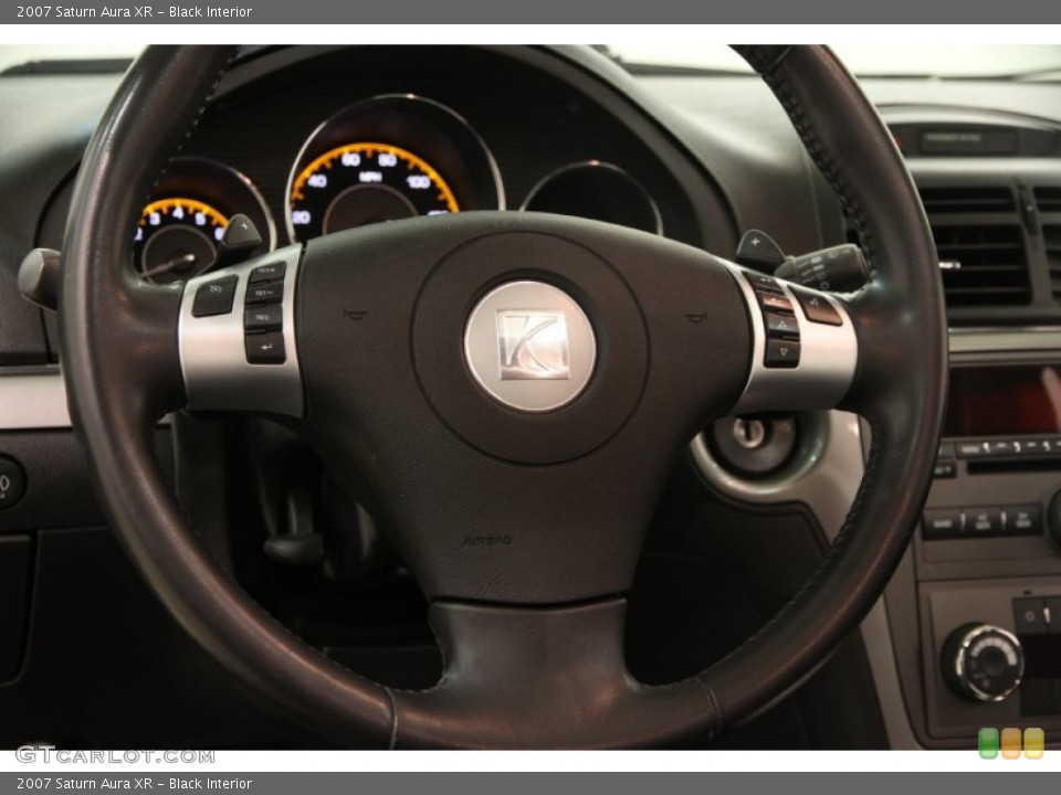 Black Interior Steering Wheel for the 2007 Saturn Aura XR #100662992